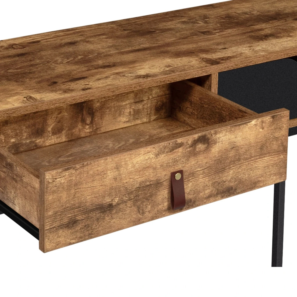 IDMarket - Consolle di design industriale a 2 cassetti CHICAGO