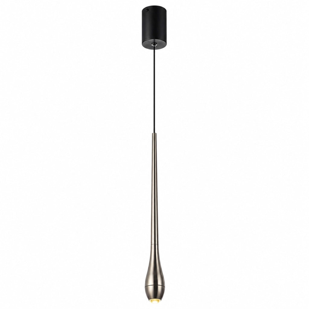 LAMPADARIO LED A SOSPENSIONE MODERNO SLIM NERO 6W DIMMERABILE CCT LP028