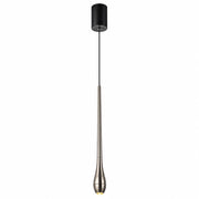 LAMPADARIO LED A SOSPENSIONE MODERNO SLIM NERO 6W DIMMERABILE CCT LP028