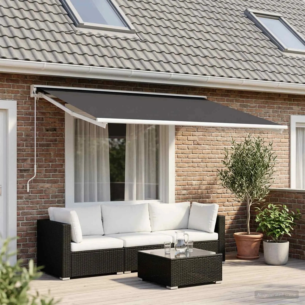 Telo di ricambio per tenda da sole Antracite 600 × 350 cm 3444232
