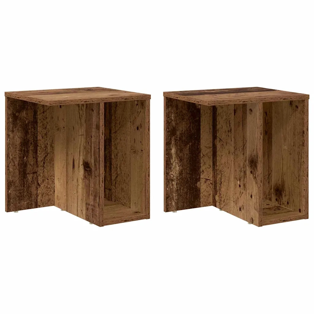 Tavolino 2 pcs Legno vecchio 37 x 32 x 40 cm Legno multistrato 891093