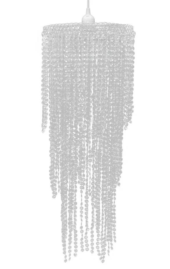 Lampada a sospensione moderna in cristallo 70 cm bianco 2402013