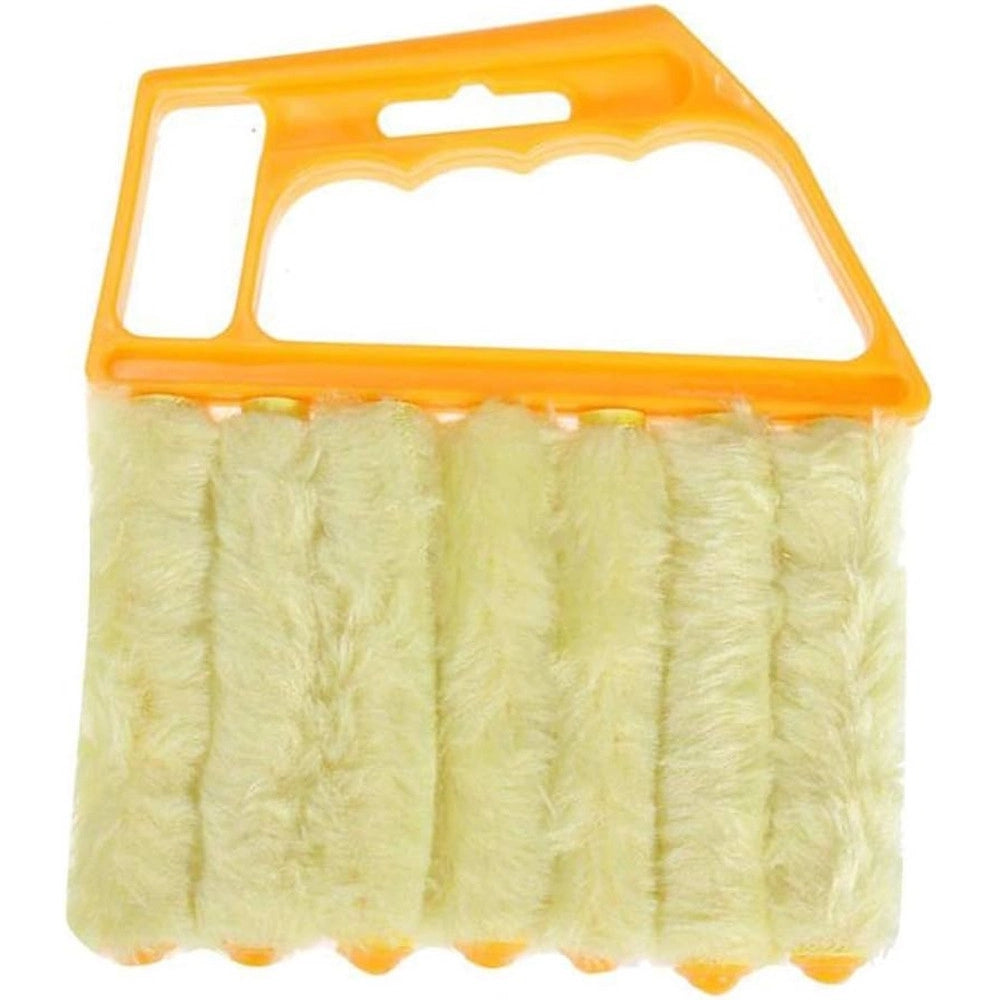 Trade Shop - Spazzola Per Pulizia Persiane 7 Lamelle In Microfibra Lavabile Per Tende Condizionatori -