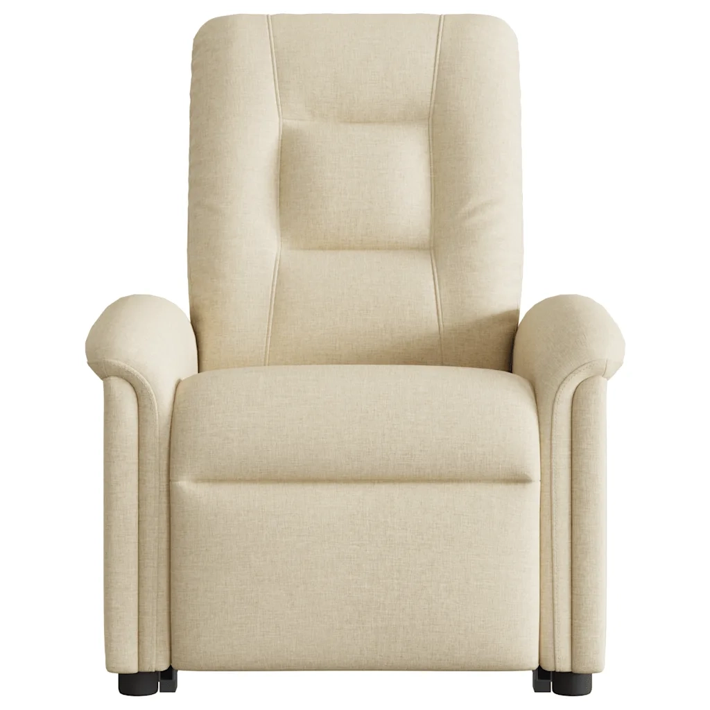 Poltrona Alzapersona Reclinabile Crema in Tessuto 3303262