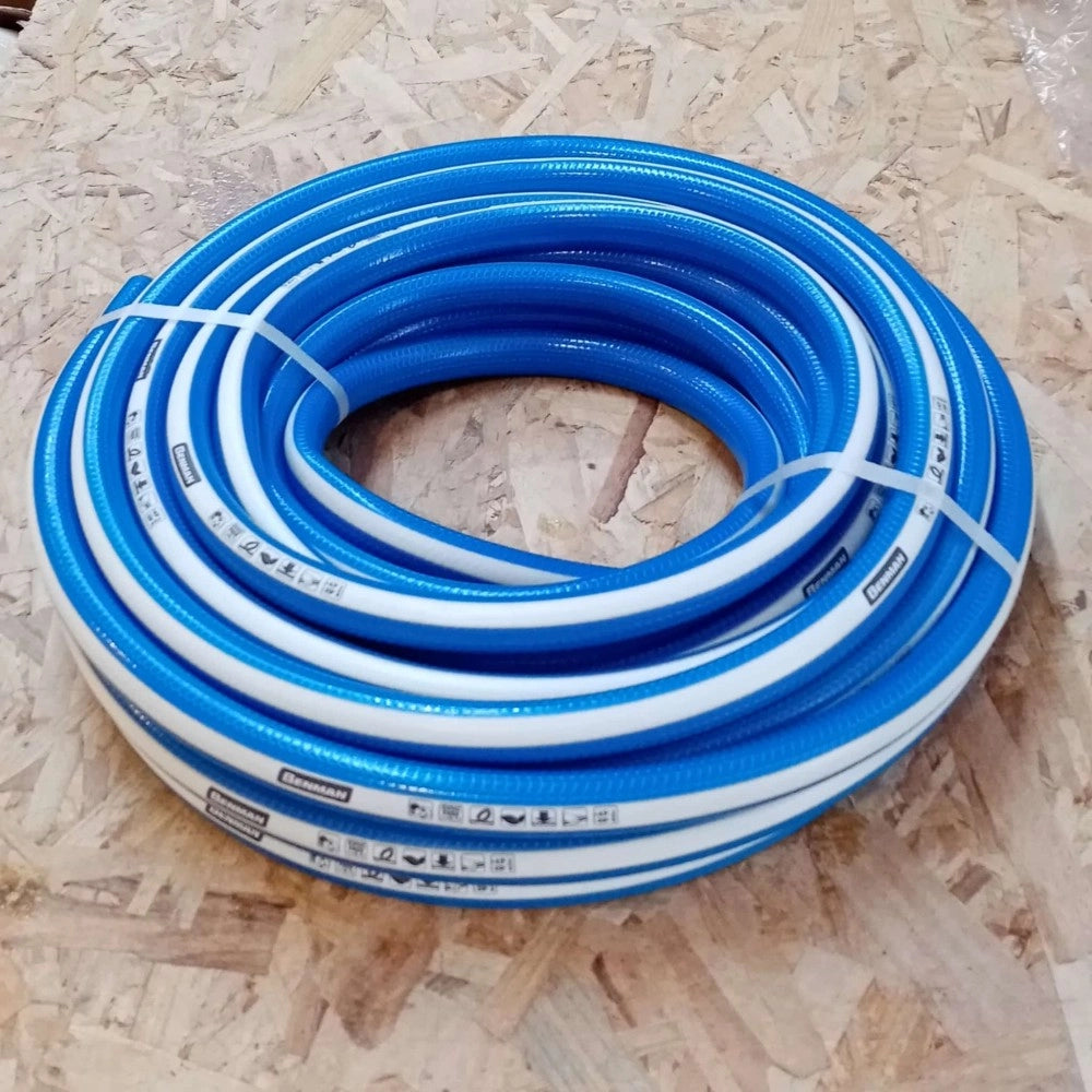 Benman tubo retinato 5/8 - 15mm da 25mt a 5 strati per giardino resiste a 40 bar