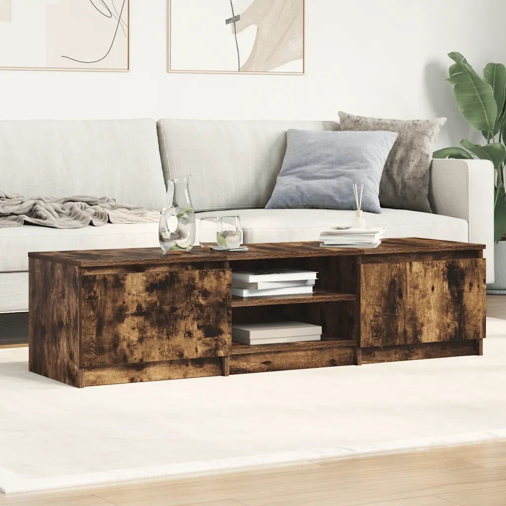 Mobile TV Rovere Fumo 140x40x35,5 cm in Legno Multistrato cod mxl 17012