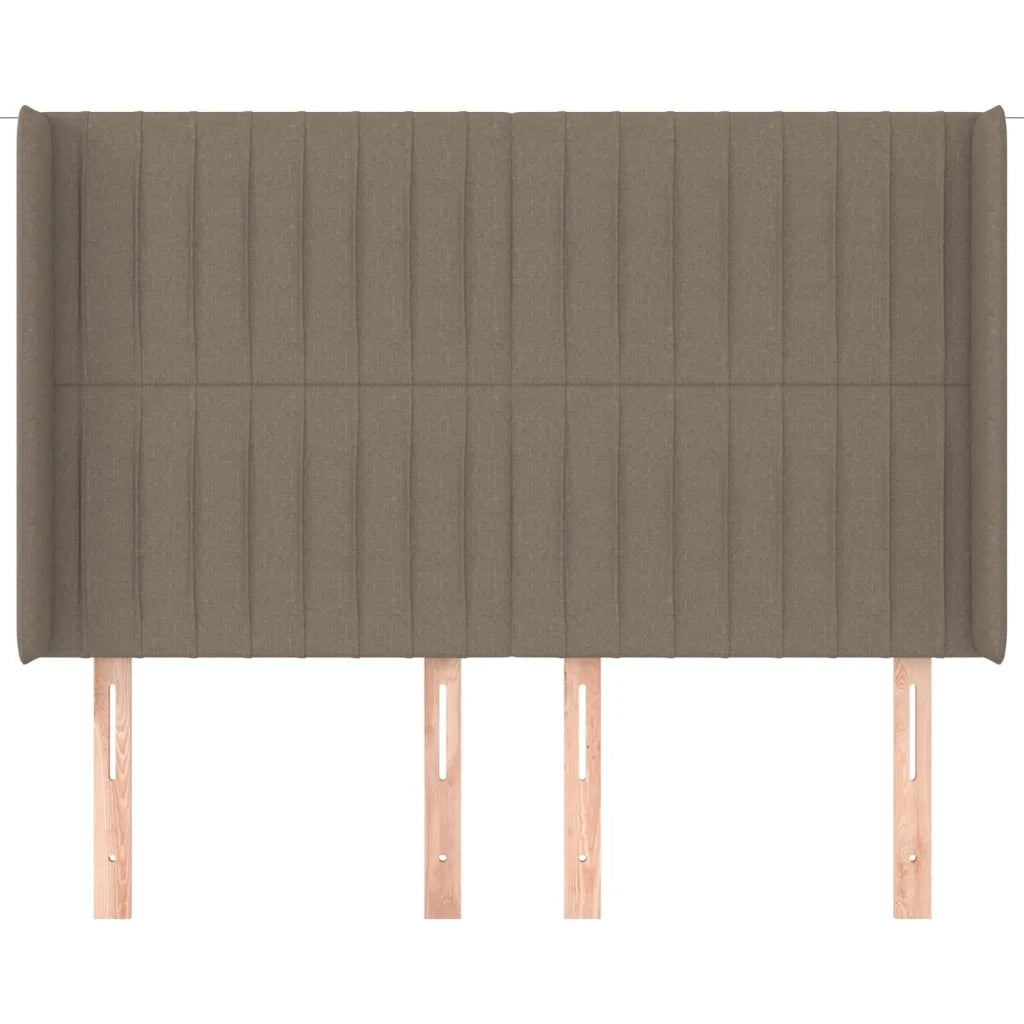 Testiera ad Orecchio Tortora 147x16x118/128 cm in Tessuto 3119820