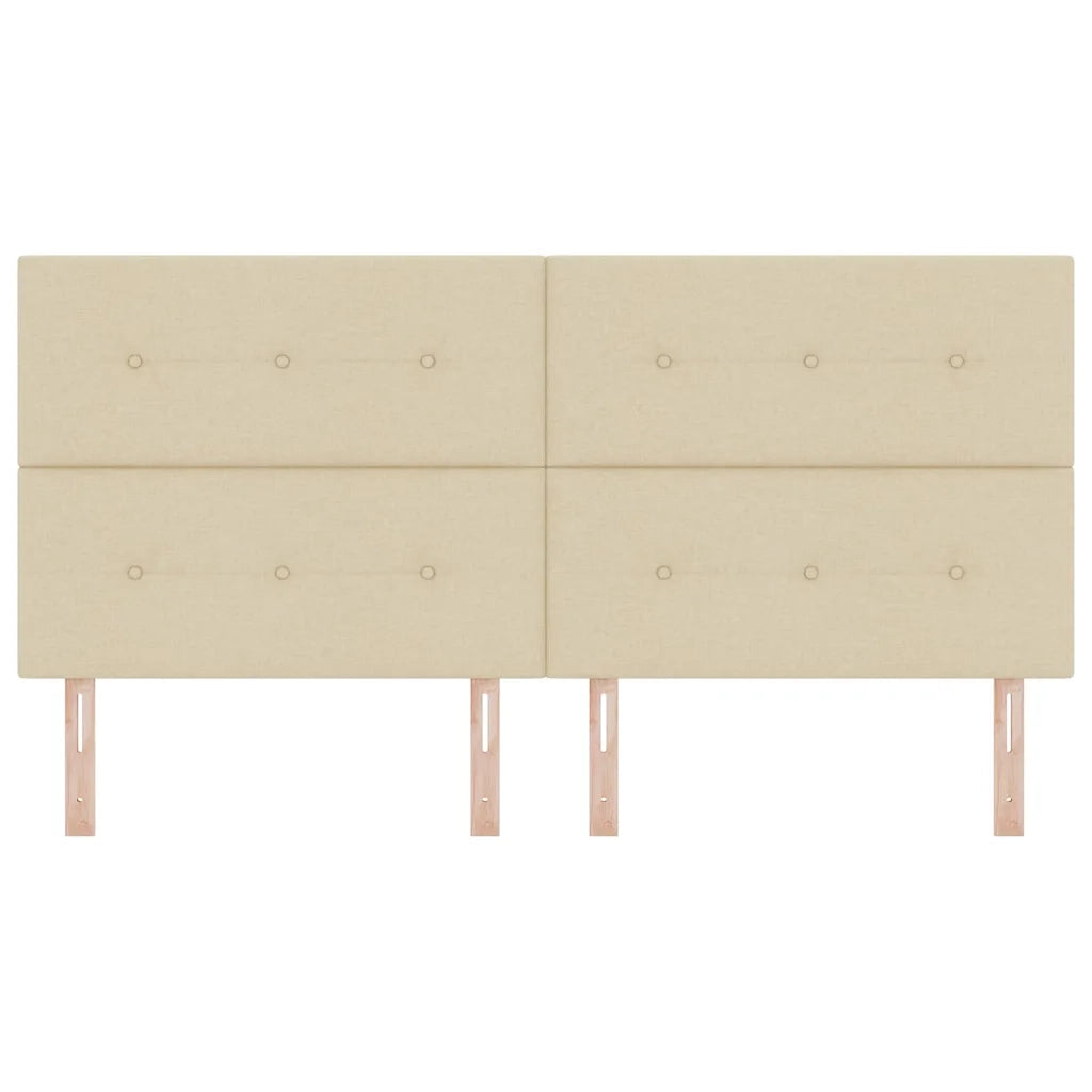 Testiera regolabile in altezza Crema 200 cm Tessuto 3337865