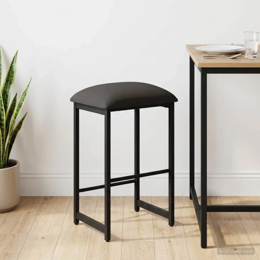 Sgabello da bar Grigio Scuro 40 x 32 x 64 cm 8006207
