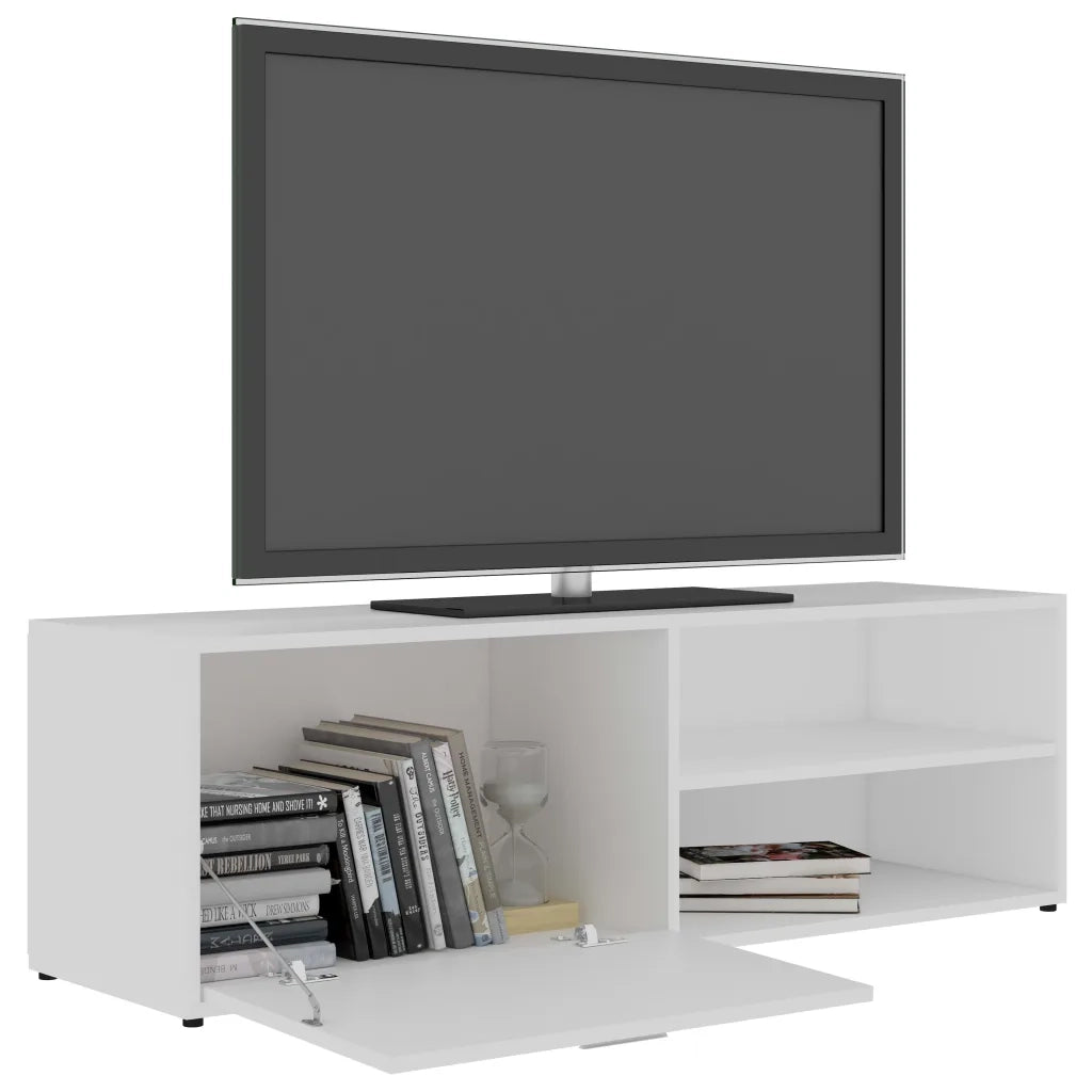 Mobile Porta TV Bianco 120x34x37 cm in Legno Multistrato 801152