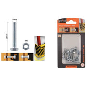 Trade Shop - Set 10 Pz Vite Viti Per Esterno A Testa Esagonali 6x16mm Con Dadi Dado M6 90914 -