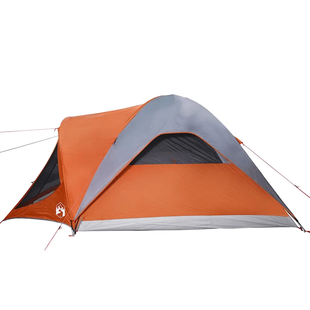 Tenda Familiare a Tunnel 6Persone Grigia Arancione Impermeabile 4009460