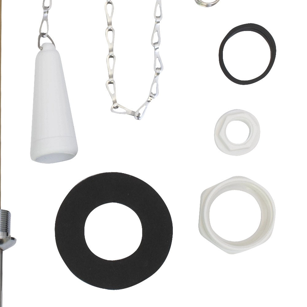 Batteria scarico cassette alte in ceramica con catena in plastica