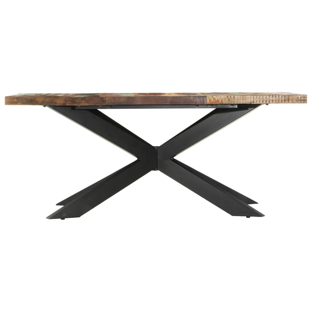 Tavolo da Pranzo 180x90x76 cm in Legno Massello di Recupero 285966
