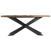 Tavolo da Pranzo 180x90x76 cm in Legno Massello di Recupero 285966