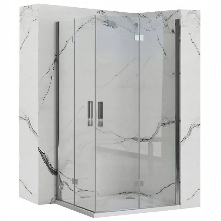 Cabina Doccia Rea Molier Chrome Double 80x90