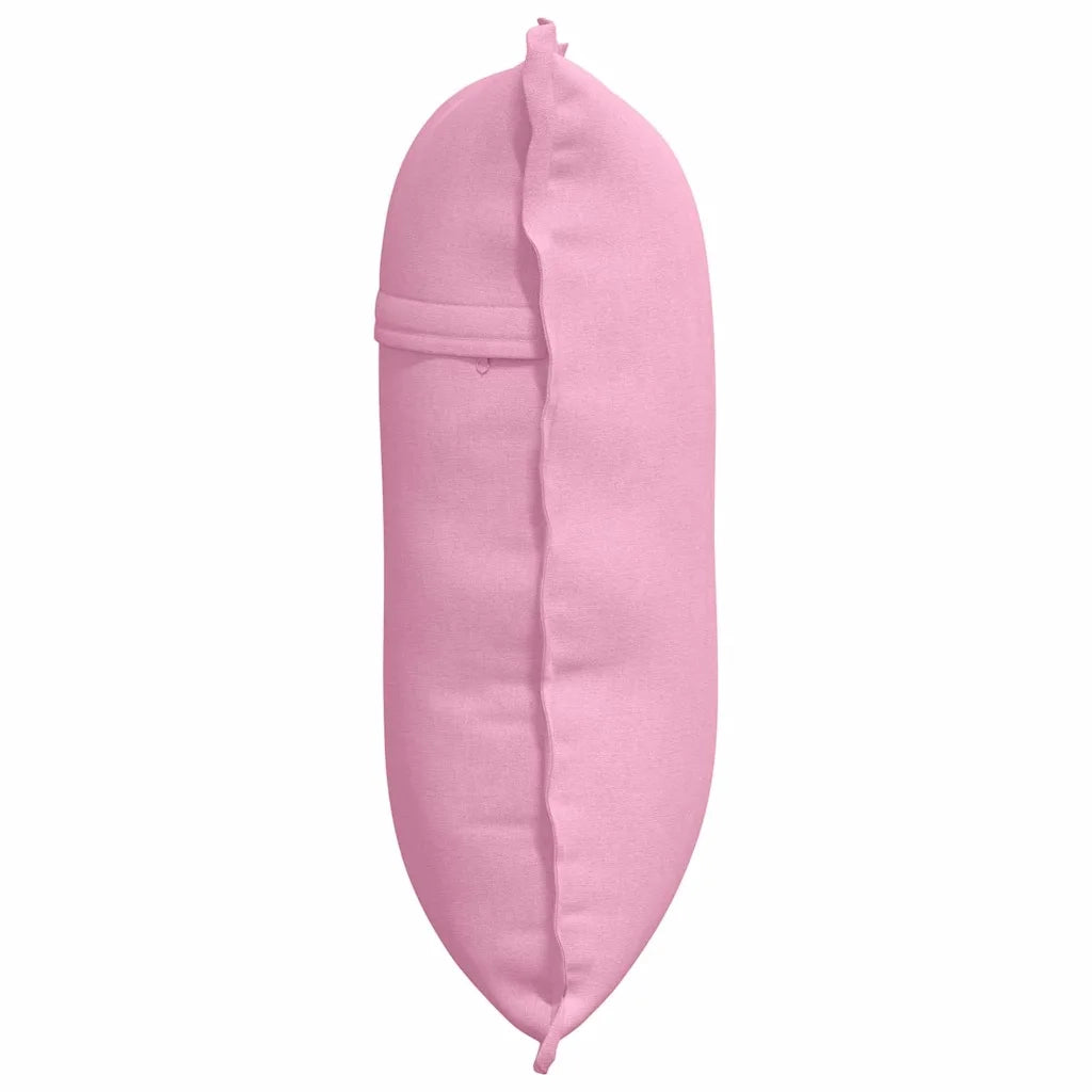 Cuscino per Schiena Rosa 60 x 19 x 50 cm Tessuto