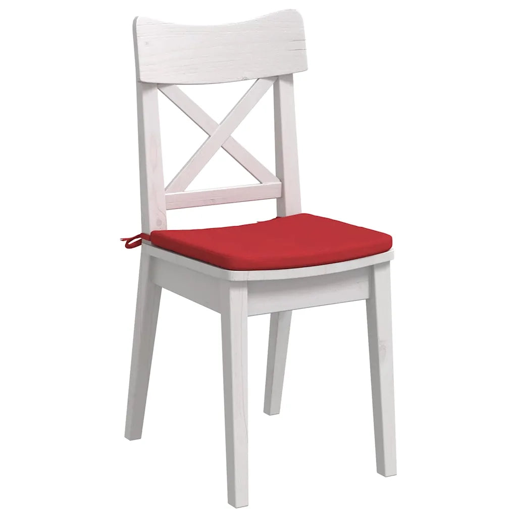Cuscini per Seduta 4 pcs Rosso 40 x 40 x 3 cm Tessuto 42015201