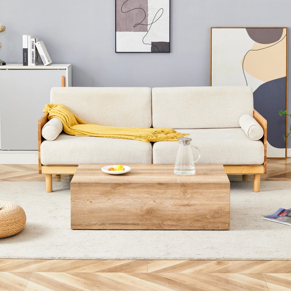 TAVOLINO DA CAFFÈ 90x50x30 cm Effetto legno MDF Colore legno