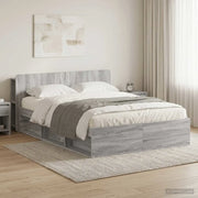 Telaio del letto con storage Sonoma grigio 140 x 200 cm 3433386