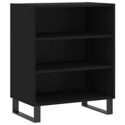 Buffet credenza cassettiera armadio mobile contenitore organizer per cucina soggiorno salotto 57 x 35 x 70 cm legno ingegnerizzato nero 02_0035954