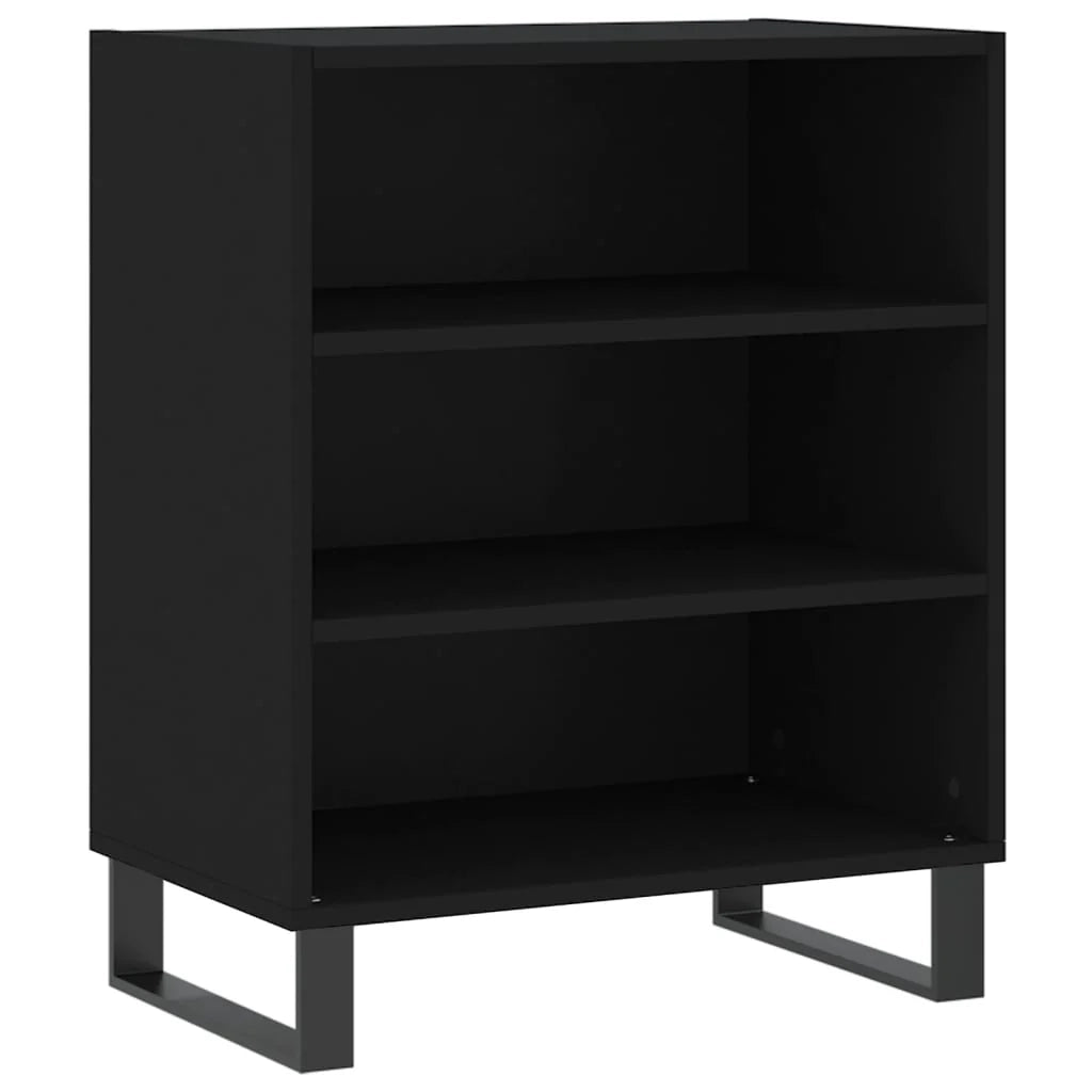 Buffet credenza cassettiera armadio mobile contenitore organizer per cucina soggiorno salotto 57 x 35 x 70 cm legno ingegnerizzato nero 02_0035954