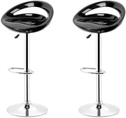 Set di sedute per cucina da 2 posti, con schienale e seduta imbottita, regolabile in altezza, con schienale posteriore, per cucina e sala da pranzo