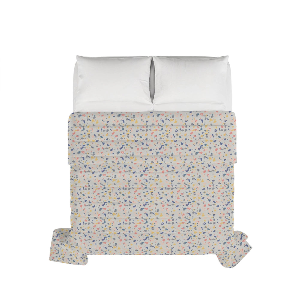 Trapuntino Double Face Estivo Singolo in Microfibra 100 gr con Stampa Background Basic
