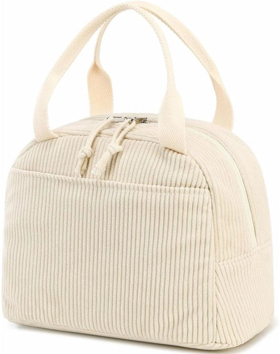 Borsa pranzo - 26 x 19 x 19 cm - Borsa pranzo isolata per donne - formato compatto - Borsa pranzo riutilizzabile - Borsa pranzo trasportabile per scuola - lavoro - picnic e viaggi - con sezione separata per scuola e picnic
