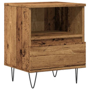 Comodino | Armadio da Notte | Mobiletto da notte Legno Antico 40x35x50 cm in Legno Multistrato