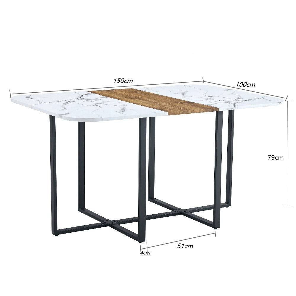 Tavolo da pranzo estensibile in legno - Xylo - Per 4-6 persone, design moderno e compatto