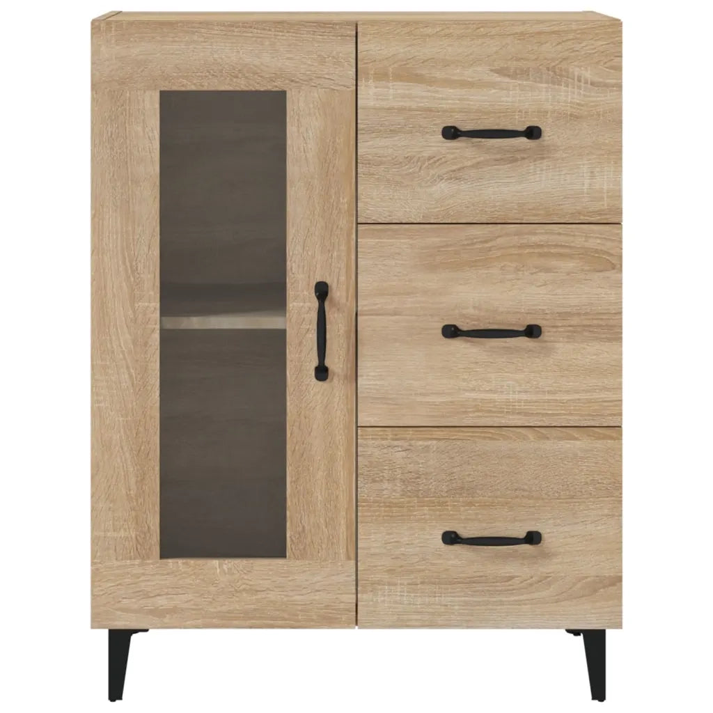 Credenza Rovere Sonoma 69,5x34x90 cm in Legno Multistrato