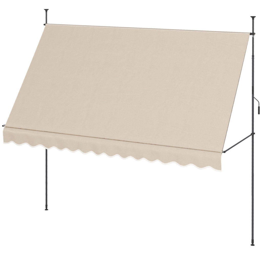 Bancarella da esterno pieghevole regolabile ¨C zephmum ¨C metallo sabbia 120x35x210 cm