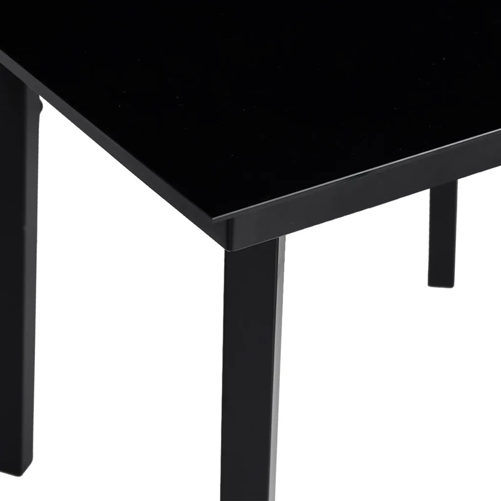 Set da Pranzo da Giardino 3 pz con Cuscini Nero in Polyrattan 3262833