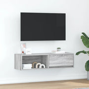 Mobile TV-Credenza TV-Console TV Grigio Sonoma 100x31x25,5 cm in Legno Multistrato