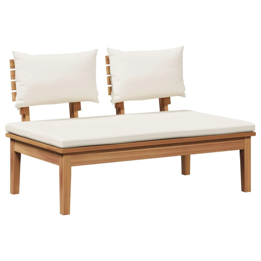 Set Divano da Giardino 4 pcs Marrone e Crema