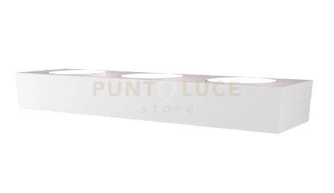 AREA APPLIQUE 3 LUCI MONOEMISSIONE BIANCO 1127-A3-BI