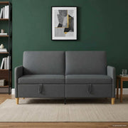 Divano con Storage Grigio Scuro 172 x 78 x 87 cm Poliestere 42036948