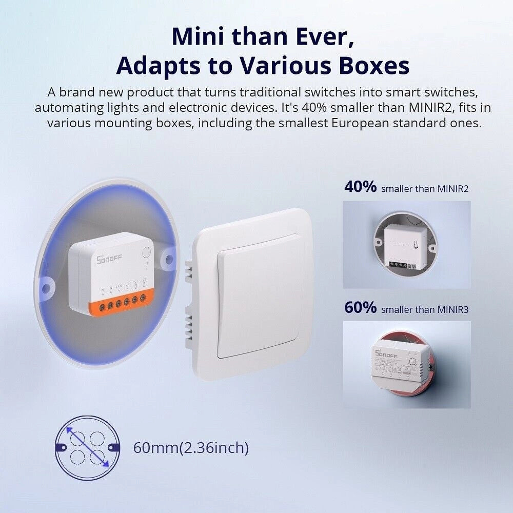 Trade Shop - Mini R4 Extreme Wifi Smart Compatibile Controllo App Alexa Google Home Sonoff -
