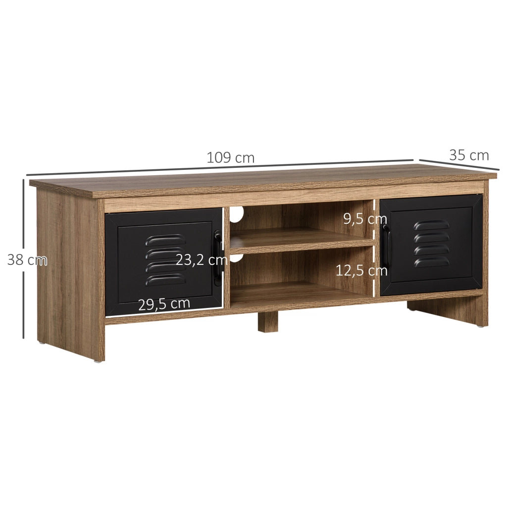 Mobile TV Design Industriale ¨C Zephmum ¨C Nero, Metallo, 110 cm