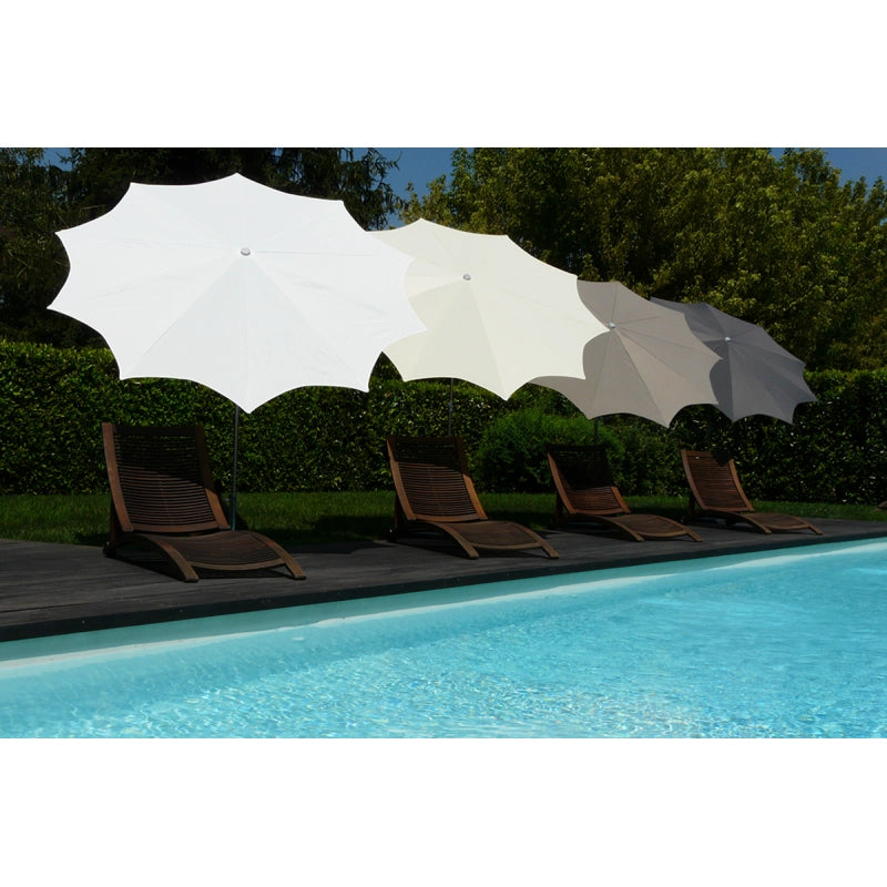 Ombrellone palo centrale Estrella Made in Italy - diametro 250 cm - Bianco