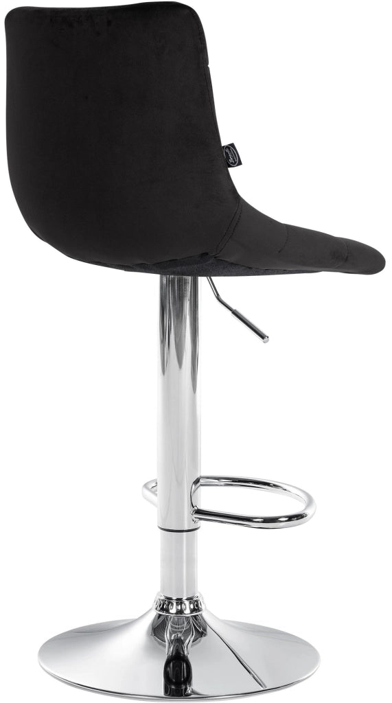 2er Set Barhocker Jerry Samt chrom