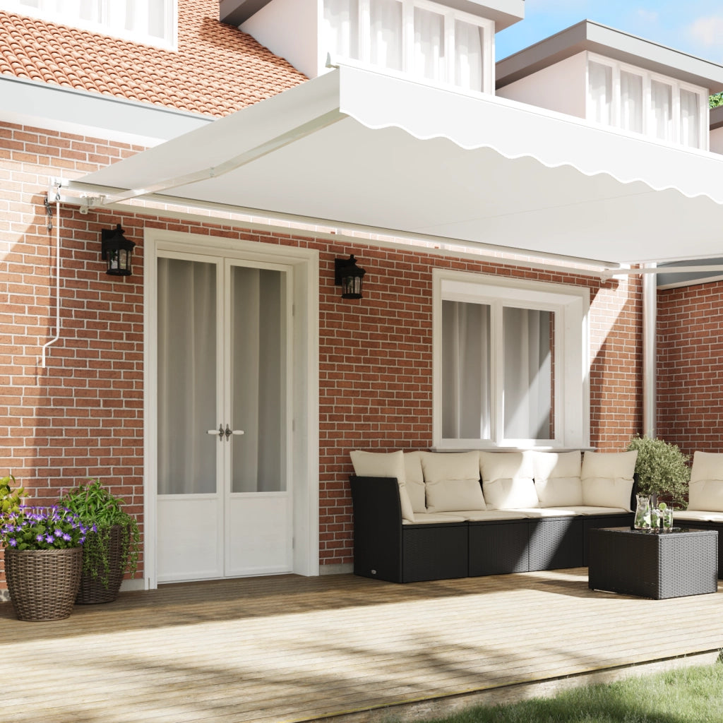 Tenda Retrattile Automatica Bianca 500x350 cm