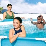 PISCINA CON TELAIO 'LINEA FRAME' cm 305 x 76 - 4485lt pompa 1250 l/h  - INTEX