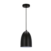 Lampada a sospensione minimal nera Icaro E27 Candellux