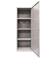 ARMADIO IN METALLO CON 3 PIANI E 1 ANTA 60 X 40 X H167 CM