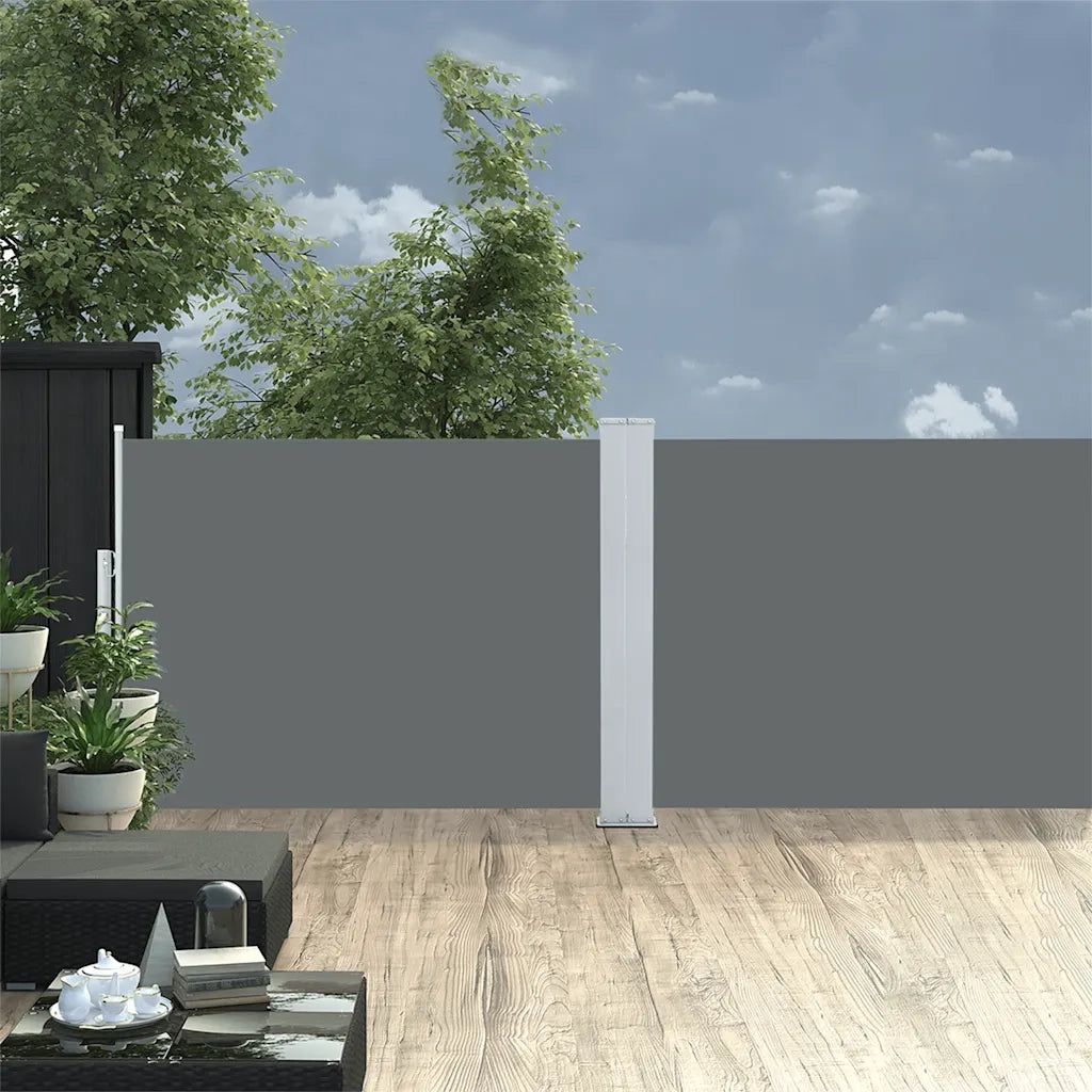 Tenda da Sole Laterale Retrattile Antracite 100x1000 cm 48474
