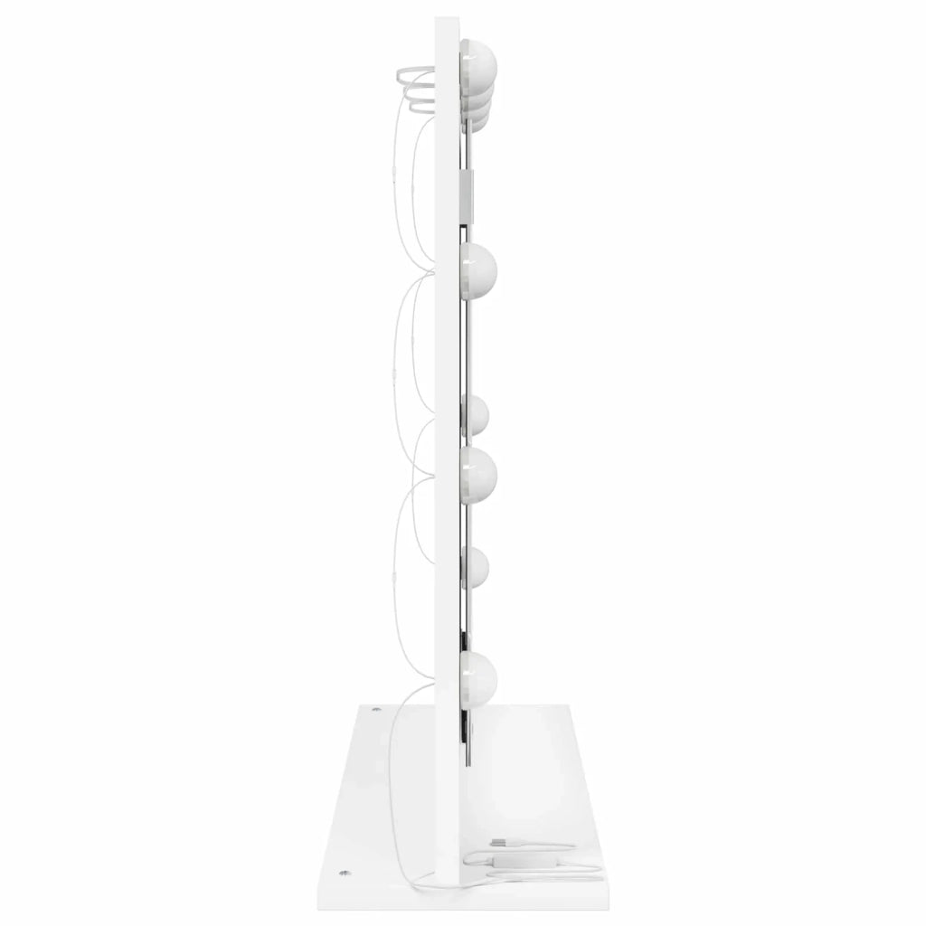 Specchio da Vanità Rettangolare Bianco 60 x 55 x 18 cm 868285