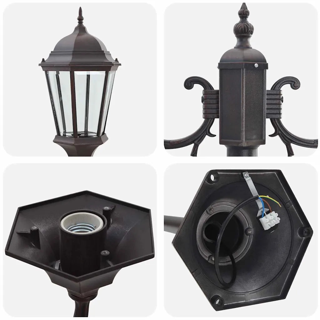 Luce da Giardino Bronzo 68 x 20 x 235 cm Alluminio e vetro CFW5379970