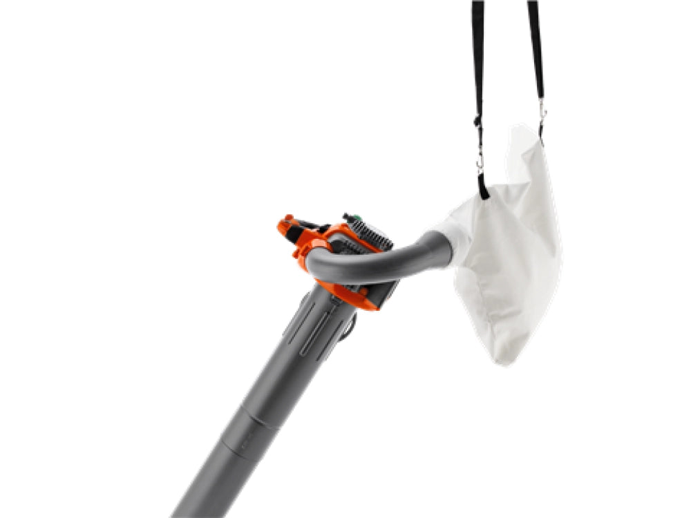 Soffiatore aspiratore a scoppio Husqvarna 125BVX 28cc velocità  aria 76m/s